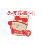 PENOちゃん推し活始めました♡赤色（個別スタンプ：30）