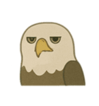ジーっと目 鳥編（個別スタンプ：9）
