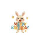 あまくてかわいい紙バースデースタンプ（個別スタンプ：38）