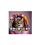 のんびりにゃんこタイム（個別スタンプ：3）