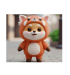 豆柴チビのレッサーパンダ着ぐるみスタンプ（個別スタンプ：31）