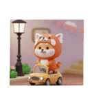 豆柴チビのレッサーパンダ着ぐるみスタンプ（個別スタンプ：35）