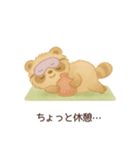 YOGAするたぬき（個別スタンプ：13）