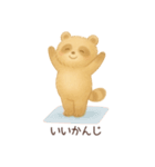 YOGAするたぬき（個別スタンプ：16）