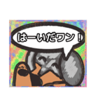 【落書き風2】シルバーダップルのダックス（個別スタンプ：1）