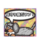 【落書き風2】シルバーダップルのダックス（個別スタンプ：19）