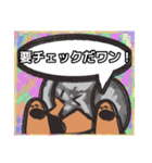 【落書き風2】シルバーダップルのダックス（個別スタンプ：20）