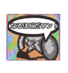 【落書き風2】シルバーダップルのダックス（個別スタンプ：26）