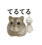 【梅雨入り】雨の日のハムスターの報告（個別スタンプ：8）