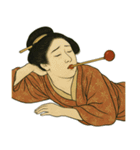 ビードロちゃん 浮世絵 喜多川歌麿 粋（個別スタンプ：1）