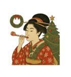 ビードロちゃん 浮世絵 喜多川歌麿 粋（個別スタンプ：16）