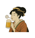 ビードロちゃん 浮世絵 喜多川歌麿 粋（個別スタンプ：17）