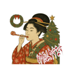 ビードロちゃん 浮世絵 喜多川歌麿 粋 小（個別スタンプ：16）