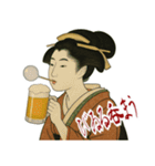 ビードロちゃん 浮世絵 喜多川歌麿 粋 小（個別スタンプ：17）