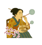 ビードロちゃん 浮世絵 喜多川歌麿 粋 小（個別スタンプ：23）