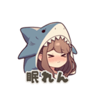 【PMS】サメの女の子（個別スタンプ：6）