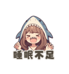 【PMS】サメの女の子（個別スタンプ：7）
