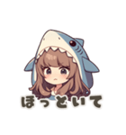 【PMS】サメの女の子（個別スタンプ：22）