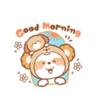 くまろん♡毎日使えるあいさつ＆お返事（個別スタンプ：1）