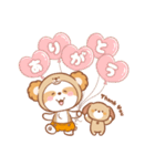 くまろん♡毎日使えるあいさつ＆お返事（個別スタンプ：5）