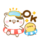 梅雨初夏♡もーもー牛さん（個別スタンプ：1）