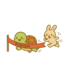 カメさん、うさぎちゃんに恋してる（個別スタンプ：1）