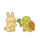 カメさん、うさぎちゃんに恋してる（個別スタンプ：10）