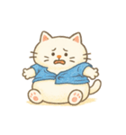 まるまる猫、スリムになる！？（個別スタンプ：1）