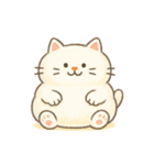 まるまる猫、スリムになる！？（個別スタンプ：4）