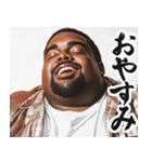 デブ黒人の短文返信【日常/挨拶】（個別スタンプ：10）