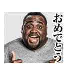 デブ黒人の短文返信【日常/挨拶】（個別スタンプ：11）
