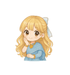 タイのドレスの小さなお姫さま（個別スタンプ：3）