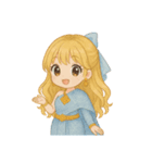 タイのドレスの小さなお姫さま（個別スタンプ：7）
