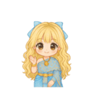 タイのドレスの小さなお姫さま（個別スタンプ：8）