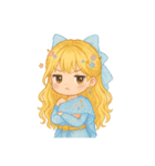 タイのドレスの小さなお姫さま（個別スタンプ：9）