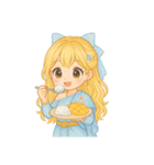 タイのドレスの小さなお姫さま（個別スタンプ：11）