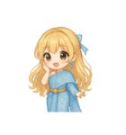 タイのドレスの小さなお姫さま（個別スタンプ：14）