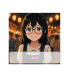 ファッション迷子の委員長（個別スタンプ：2）