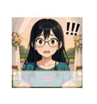 ファッション迷子の委員長（個別スタンプ：4）