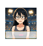 ファッション迷子の委員長（個別スタンプ：6）