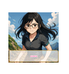 ファッション迷子の委員長（個別スタンプ：7）