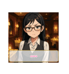 ファッション迷子の委員長（個別スタンプ：8）