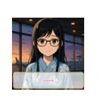 ファッション迷子の委員長（個別スタンプ：9）