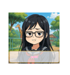 ファッション迷子の委員長（個別スタンプ：11）