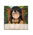 ファッション迷子の委員長（個別スタンプ：12）