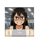 ファッション迷子の委員長（個別スタンプ：13）
