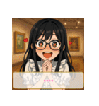 ファッション迷子の委員長（個別スタンプ：14）