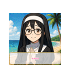 ファッション迷子の委員長（個別スタンプ：16）