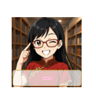 ファッション迷子の委員長（個別スタンプ：18）