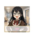 ファッション迷子の委員長（個別スタンプ：28）